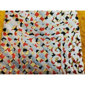 COUNTESS MARA ~ OPTICAL ILLUSION ~ VINTAGE MENS SILK DRESS SHIRT TIE ~ SHORT 54"